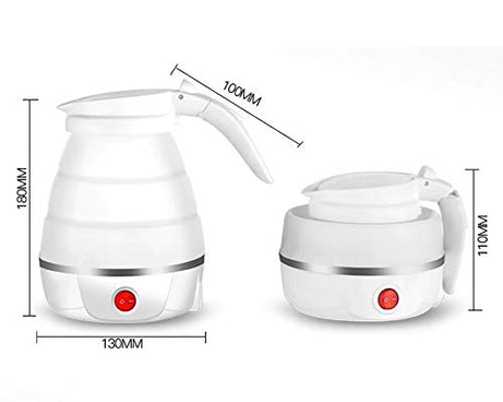 Silicone Foldable Collapsible Electric Water Kettle Camping Boiler