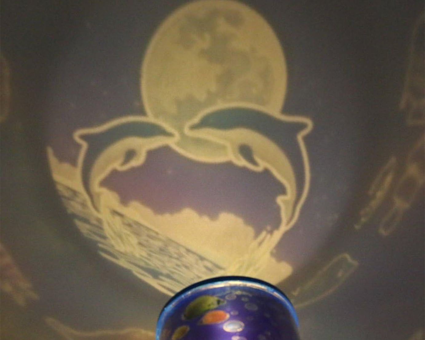 LED Projector Night Light Amazing Lamp, 3 Battery operated lamps, Rotation With the music Function, Master for Kids Bedroom Home Decoration Night Romantic Gift (Battery Not Included / 1 pc)